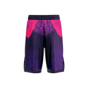 Shorts de basketball personnalisés avec logo, impression par transfert thermique du logo de l'équipe sur le devant, grandes tailles, respirants, séchage rapide, 100% polyester, unisexes - Product Image 2
