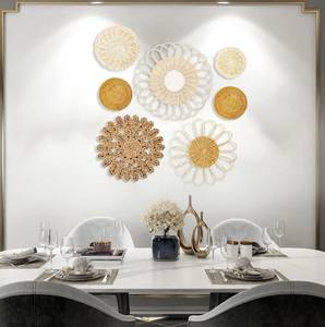 Handmade Modern Vintage <b>Rattan</b> Wall <b>Basket</b> Home Decoration Vietnam Patterned Plant Weave Washable Art Theme Wall <b>Hanging</b> - Product Image 4