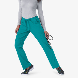 Pantalon de travail d'hôpital actif, extensible et réutilisable, style jogger pour infirmières, disponible en plusieurs couleurs, tissu doux et élastique. - Product Image 6
