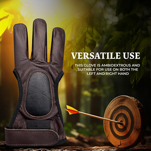 อุปกรณ์ป้องกันมือสำหรับยิงธนูแบบยุทธวิธี สำหรับธนูรีเคิร์ฟ ใช้สำหรับฝึกเล็ง เป้าหมาย ทำจากวัสดุหนังสังเคราะห์ ทนทานต่อการสึกหรอ มีหลายขนาดให้เลือก - Product Image 5