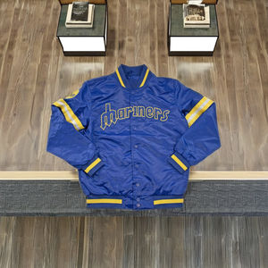 Chaqueta universitaria de satén con estampado de letras para hombre, chaqueta universitaria personalizable para chicas jóvenes, chaqueta Bomber de satén, servicio OEM de invierno - Product Image 1