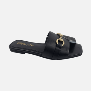 Zapatos Planos para Mujer, Parte Superior de Piel Vacuna, Punta Abierta, Plantilla con Amortiguación de Aire EVA, Suela de Goma, Forro de Piel de Oveja, Antideslizantes, Ligeros - Product Image 1