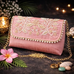 Best Quality Stylish Women <b>Clutch</b> Purse for Party Evening Wedding Designer Handmade Handbag Available At Best Market Price - Product Image 1