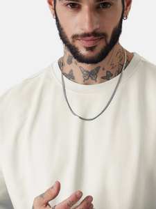 T-shirt Homme Beige Clair Coupe Droite 100% Coton Écologique Respirant Streetwear Décontracté Ample Manches Courtes Vierge Logo Personnalisé - Product Image 3