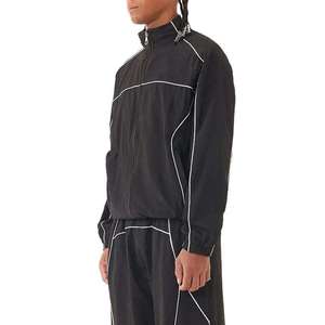 Customize Wholesale logo <b>Pullover</b> <b>Jacket</b> <b>Men's</b> Sets <b>Men</b> Blank Tracksuits Windbreaker Nylon Tracksuit - Product Image 6