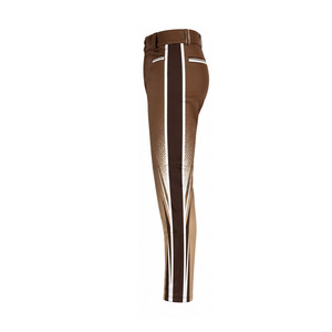 Pantalones de Béisbol Sublimados para Jóvenes y Hombres, Corte Ajustado, Transpirables, de Secado Rápido, Diseño a Rayas con Bolsillos - Product Image 4