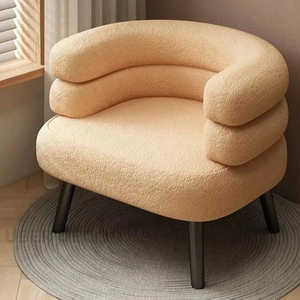 Sillón LuxeLamb Boucle, sofá individual moderno para áreas de recepción de lujo, sala de estar y dormitorio - Product Image 2