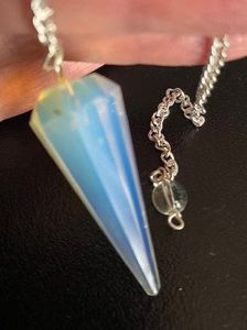 Opalite Crystal Pendulum Best Quality Natural Crystal Gemstone <b>Healing</b> Faceted Cone Opalite Gemstone Pendulums for Dowsing - Product Image 4