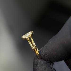 <b>Hot</b> Sale Premium Lab Grown Diamond Ring With Sparkling Diamond Center <b>Stone</b> Suitable For Anniversary Birthday And Party Wear Use - Product Image 3