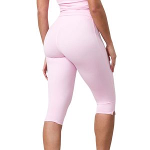 Legging Capri Rose Clair pour Femme – Taille Haute, Extensible, Respirant, Idéal Fitness, Yoga et Tenue Quotidienne Confortable - Product Image 6