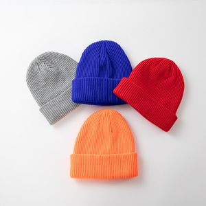 Gorro de Punto Naranja 100% Acrílico Unisex para Adultos, Gorro Casual de Invierno de Color Sólido, Tejido a Máquina, Ajustable, para Exteriores, 56-58CM - Product Image 6