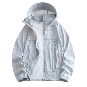 Nouvelle collection été : Combinaison de protection UV pour homme, résistante aux UV, 100 % polyester, col boutonné, design découpé - Product Image 4