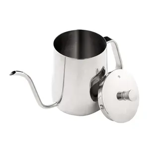 Bouilloire à bec de cygne de 12 oz en acier inoxydable de qualité supérieure pour le café, le thé et l'utilisation par les baristas – Vente en gros OEM - Product Image 1