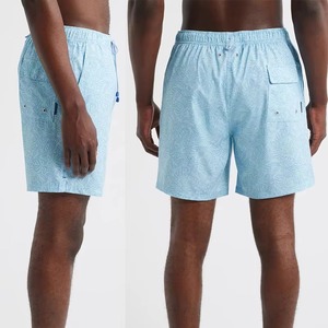 Shorts de bain bleu clair pour hommes, séchage rapide, pour la plage, shorts de surf, vente en gros OEM, maillots de bain tendance - Product Image 1