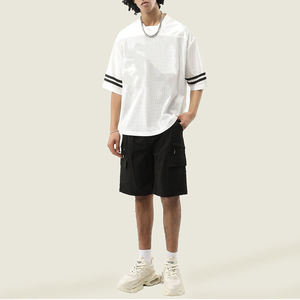 เสื้อบาสเก็ตบอลตาข่ายโอเวอร์ไซส์ โพลีเอสเตอร์ 100% คอวี แบบเรียบ สำหรับผู้ชาย สามารถสั่งทำได้ - Product Image 5