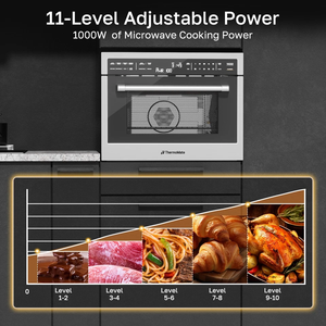 เตาอบไมโครเวฟแบบรวม 24 ฟังก์ชัน พร้อมเซ็นเซอร์ 1.6 จุด ความจุ 1000 วัตต์ รุ่น S-S - Product Image 5