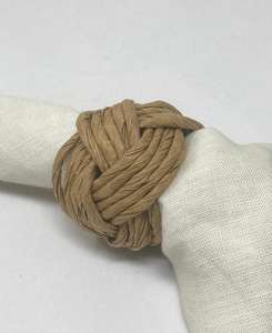 Anillo para Servilletas Redondo de Yute Ecológico con Diseño Floral de 4.5cm para Camping N S Tomar Handicrafts - Product Image 1