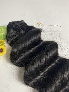 Extensions de cheveux humains vietnamiens à Double trame de haute qualité Super Double dessiné océan vague cuticule aligner les cheveux crus - Product Image 4