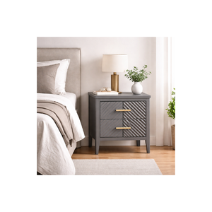 CAIRNDALE Collection OEM ODM Customized High Grade Wooden Bedside <b>Table</b> Sustainable Bedroom Furniture Solid Wood - Product Image 1