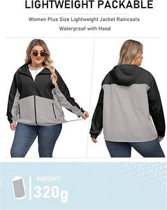 Hooded Color Blocking <b>Racer</b> <b>Jacket</b> Windproof Zipper Closure Casual Autumn Wear Unisex Polyester Shell - Product Image 2