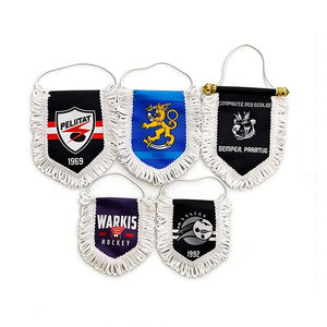 Banderín de Equipo de Fútbol Satinado Brillante Personalizado de Gran Cantidad Directo de Fábrica con Impresión Digital <span class=keywords><strong>para</strong></span> Gimnasios <span class=keywords><strong>Universitarios</strong></span> y Salas de Estudio - Product Image 2