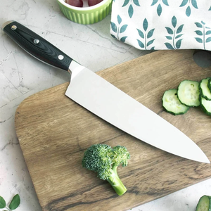 Couteau de Chef Japonais LEGACY BLADES en Acier Carbone, Manche en Bois, Finition Poli Miroir, Fournisseur OEM ODM Artisanal Haut de Gamme - Product Image 6