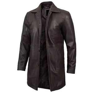 Abrigo Personalizado para Hombre, de Piel de Oveja Genuina, Antiarrugas, Relleno de Plumón, con un Solo Botón, Disponible en Todos los Colores, Ropa Exterior para Adultos - Product Image 4