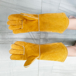Guantes de Soldadura TIG MIG / Guantes de Seguridad de Cuero Vacuno para Soldadura, Precio de Mayoreo - Product Image 1