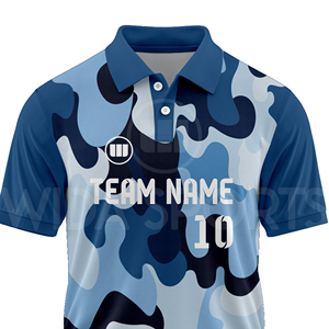 Custom Cricket Jersey Sublimation Printing Breathable 100% Polyester Eco-Friendly Team Shirt Lightweight Direct Factory Supplier - Product Image 4