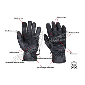 Gants de course pour hommes à doigts entiers, antidérapants, pour moto tout-terrain, avec protection des articulations et technologie tactile pour la conduite - Product Image 4