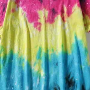 T-shirt de sport pour homme, tie-dye, marque personnalisée, étiquette privée, haute qualité, coupe oversize. - Product Image 4