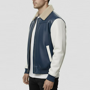 Vestes en cuir véritable marron pour hommes avec veste bomber en cuir noir véritable à capuche amovible pour hommes, veste d'hiver pour hommes - Product Image 5