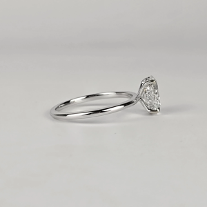 2.3 CT 18k Gold Plated Lab Grown <b>Diamond</b> Oval Cut Engagement Wedding Gift <b>Ring</b> - Product Image 4