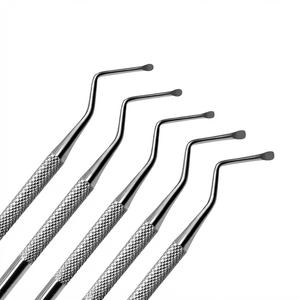 Curette dentaire Lucas en argent avec poignée moletée, instrument chirurgical manuel de classe I - Product Image 6