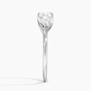 Anillo BOJ 0154 con Corte Cojín, Plata 925, Engaste de Puntas Monsella, Anillo Solitario con Diamante de 2ct, Color D, VVS1, Moissanita GRA, Precio Bajo - Product Image 3