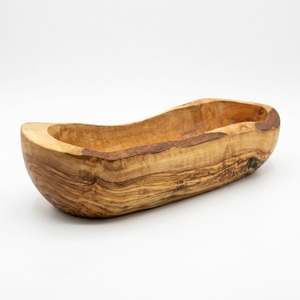 Bol à pâte rustique en bois artisanal pour la fabrication de bougies, bol décoratif ovale en bois de manguier, vente en gros pour centre de table de ferme - Product Image 6
