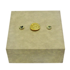 Cajas de joyería rectangulares de terciopelo marrón personalizadas de lujo hechas a mano Vintage Artesign regalo al por mayor anillos de embalaje pendientes recuerdos - Product Image 4