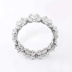 Bague de fiançailles en argent S925 avec diamant Moissanite taille marquise VVS certifié IGI, sertissage pavé, style classique, bijoux en diamant - Product Image 3