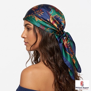 Wholesale Satin Printed Scarf Manufacturer OEM ODM Private Label Brand Promotion Corporate Marketing Africa EU Israel - Product Image 4