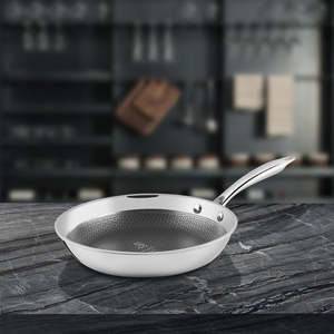 กระทะทอดแบบพรีเมี่ยมทำจากสเตนเลสไม่ติดกระทะสามชั้น - Product Image 1