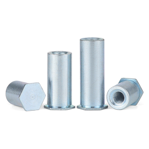 Blue and White Zinc Press-Fit Stud for <b>Blind</b> Hole BSO-3.5M3*3M4M5M6M2.5M2 Nut Stud <b>Metal</b> Product - Product Image 2