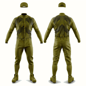 Custom Printed <b>Baseball</b> Jersey Set Button Down Team Uniform Breathable Quick Dry - Product Image 1