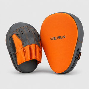Webson Boxing <b>Focus</b> Mitts Black Blue Leather Velcro Closure Training Gear for Adults Martial Arts Sparring cheap price - Product Image 5