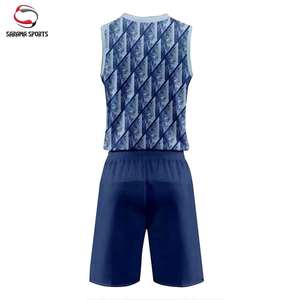 Nuevo Diseño de Logotipo Personalizado, Uniforme de Baloncesto para Hombre, Uniforme Deportivo Transpirable de Malla de Secado Rápido, Ropa de Equipo de Baloncesto - Product Image 3