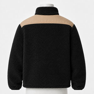 Men Polar Sherpa <b>Jacket</b> With A Plush Texture Cozy Feel And Warm Design For Winter Outings Travel And Everyday Wear - Product Image 6