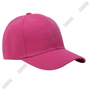 Casquette de baseball personnalisée SIBRIN à 6 panneaux, rose vif, visière incurvée, pour sports motorisés, skateboard, streetwear, décontractée, sportive, casquettes P - Product Image 3