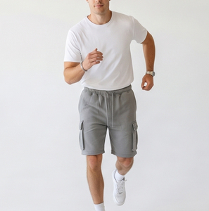 Pantalones Cortos Deportivos Holgados para Hombre, Casuales, 100% Algodón, Felpa, Personalizados, para Correr, Gimnasio, Fitness - Product Image 3