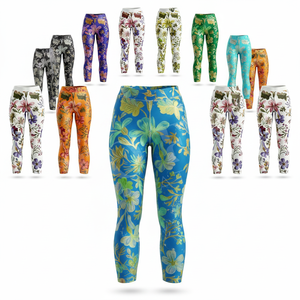 Leggings Deportivos Personalizados de Cintura Alta para Yoga y Levantamiento de Pesas, con Estampado Personalizado, Transpirables, Casuales, para Entrenamiento - Product Image 1