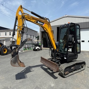 Mini-excavatrice Sany à prix de gros, machine compacte robuste pour travaux de terrassement, originale, avec mini-excavatrice domestique - Product Image 1