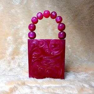 Pochette de Soirée en Résine Acrylique Tendance pour Femme – Sac à Main de Luxe Transparent pour Fête et Mariage – Création de Designer - Product Image 3